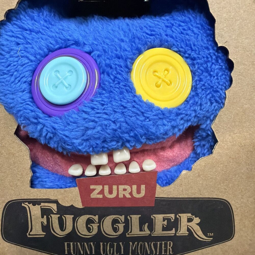 ZURU Fuggler Chaos Crew Stinkface #154 Blue 9in Plush Button Eyes New
